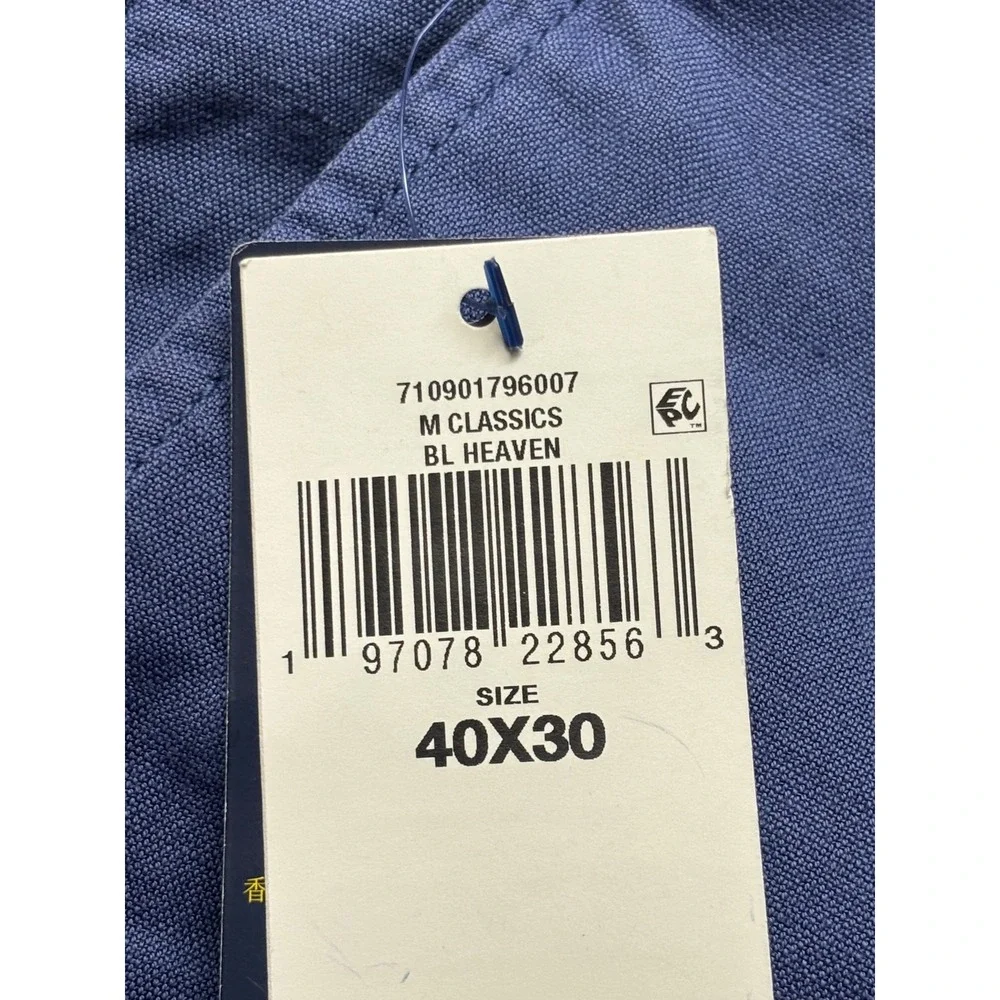 NEW Polo Ralph Lauren Straight Fit Linen Blend Pants Blue Heaven 40x30